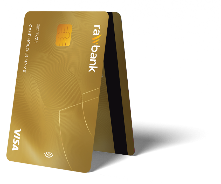card mockup Gold